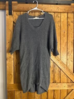 Michael Kors short sleeve light net sweater dress, metallic sparkly size medium